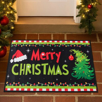 Christmas Welcome Doormat Outdoor Carpet Merry Christmas Dec