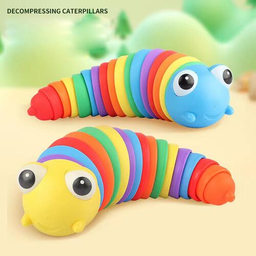Colorful Slug Snail Kawaii Transform Caterpillar Fidget Toys
