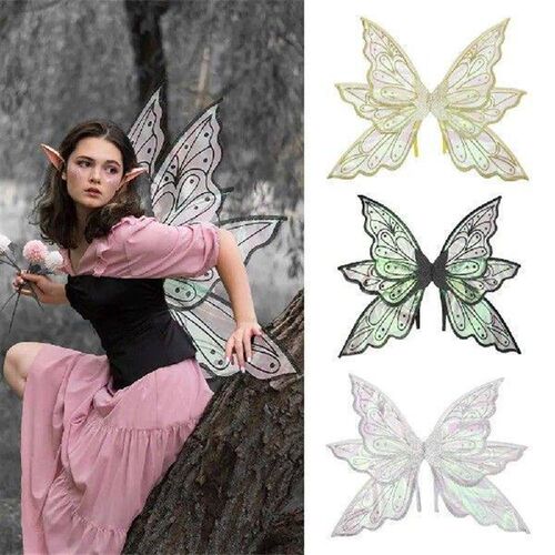 Fairy Wings Organza Butterfly Wings for Girls Sparkling