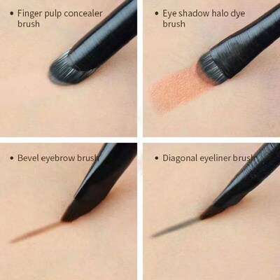 Natural Eye Makeup Brushes Set Eyeshadow Brush Eyebrow Conto