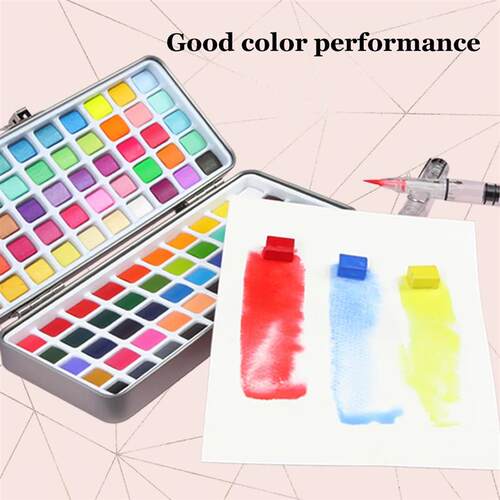 Seamiart 50/72/90/100 Color Solid Watercolor Paint Set Basic