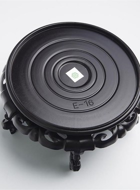 防水花盆鱼缸底座圆形塑料底托花瓶奇石工艺品摆件古典花架托盘