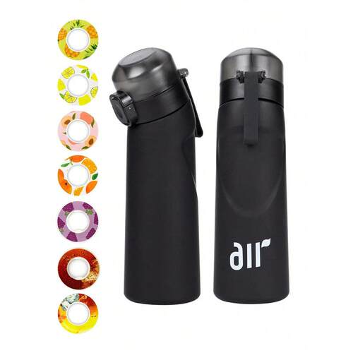 1pc Air Water Bottle With 1pc Random Round Shape Flavor Pod