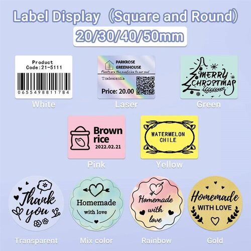 Label For M110/M220/M221 Printer Portable Thermal Label ers
