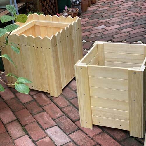 Anticorrosive wooden flower box, outdoor flower box, rectang