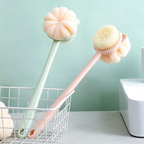 Back Scrubber Long Handle Soft Brush 2sided Shower Brush for