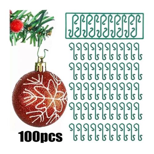 100/10PCS Metal S-Shaped Hooks Christmas Tree Ball Pendant H