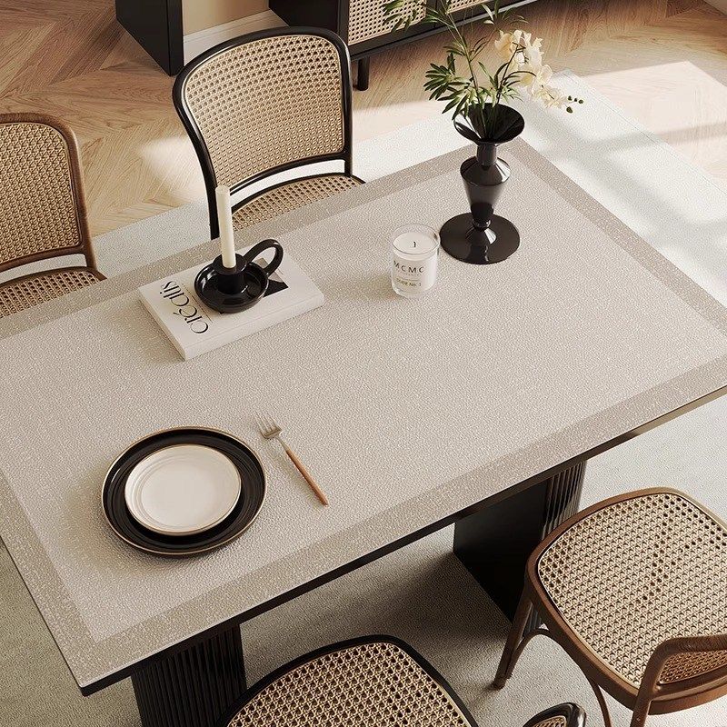 茶几垫防水餐桌书桌垫写字台桌垫可擦复古饭桌防烫防油高级感桌布,居家布艺,桌布,淘宝优惠券,粉丝福利购,淘宝优惠卷