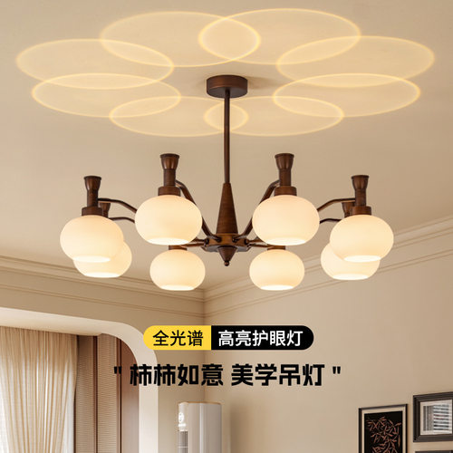 中古风客厅吊灯美式大厅主灯