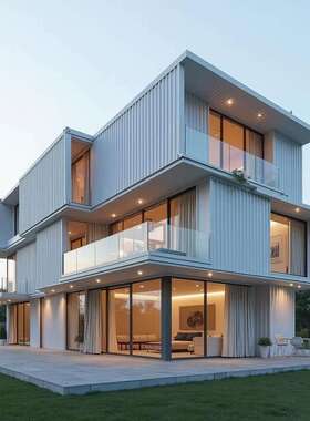 本溪别墅集装箱街区规划随意切割、组合，打造独特空间。