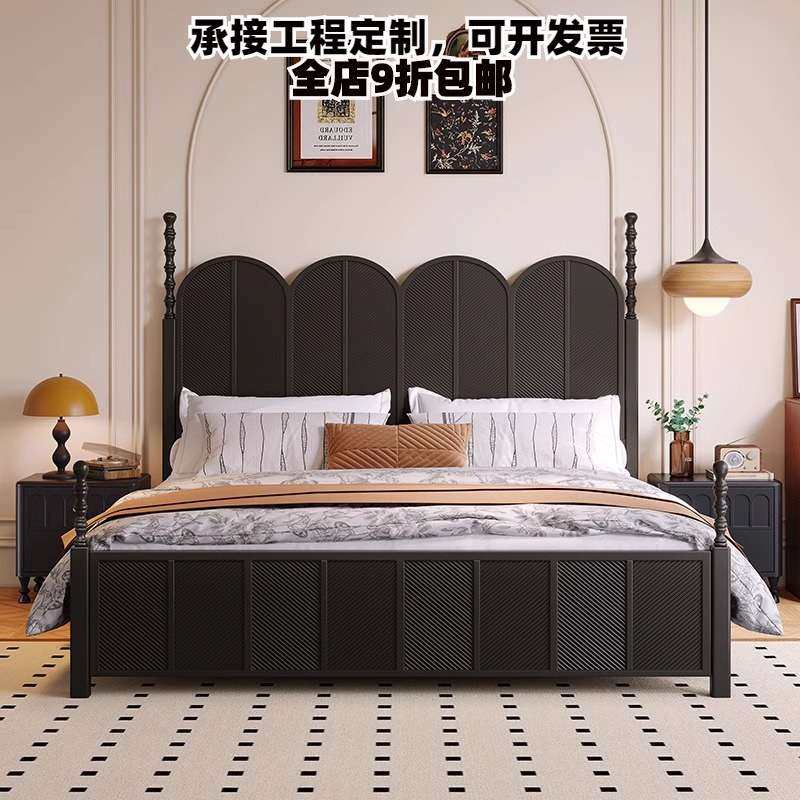 实木床极简主卧1.5单人床复古法式风气压储物婚床1.8米双人床,3C数码配件,其它配件,淘宝优惠券,粉丝福利购,淘宝优惠卷