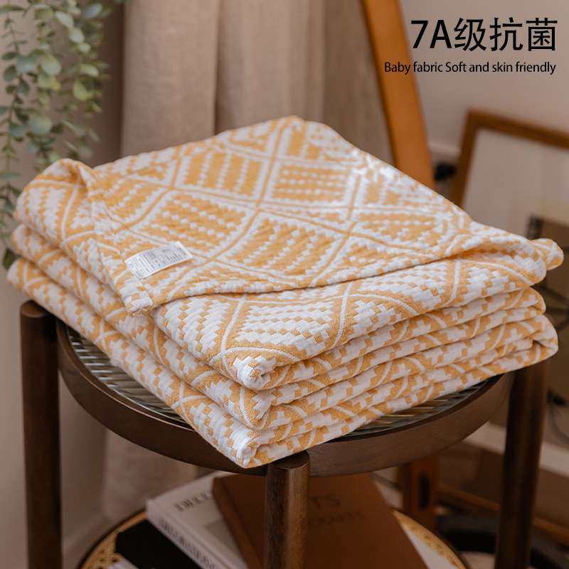 四季通用纱布六层毛巾被a类纯棉可铺可盖成人家用柔软单双人可用