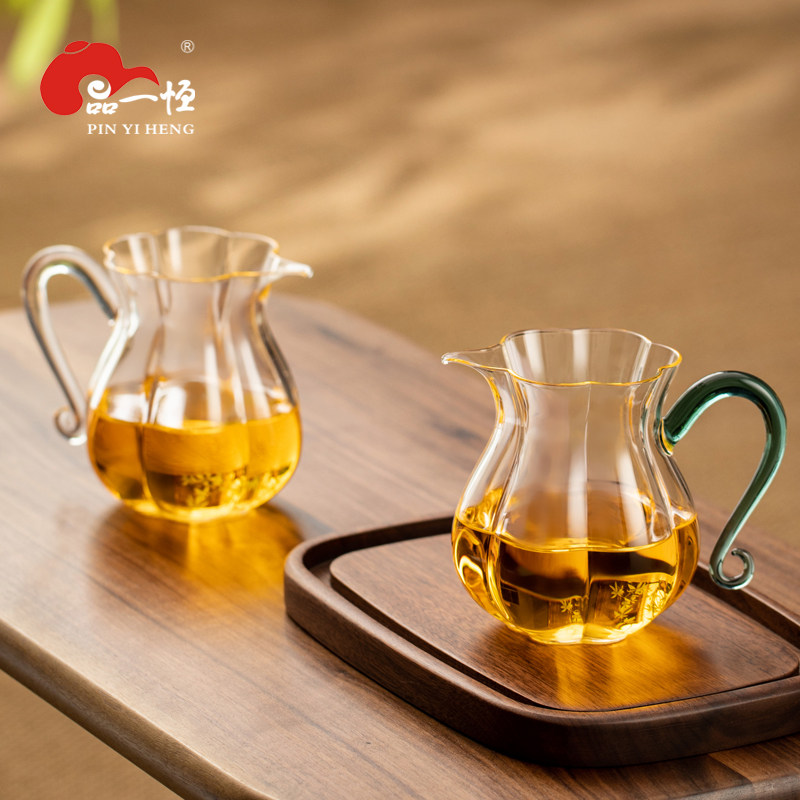 品一恒耐高温玻璃公道杯透明福袋公道杯300ML分茶杯茶海泡茶公杯