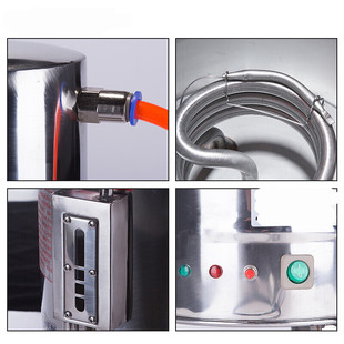 不锈钢电热蒸馏水机家用小型5L10L实验室蒸馏水制水器定制5L普通