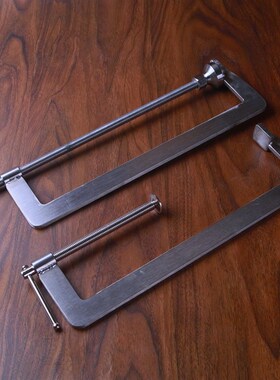 304不锈钢G型夹具大号夹子固定器木工夹G字夹C形夹子强力型夹300