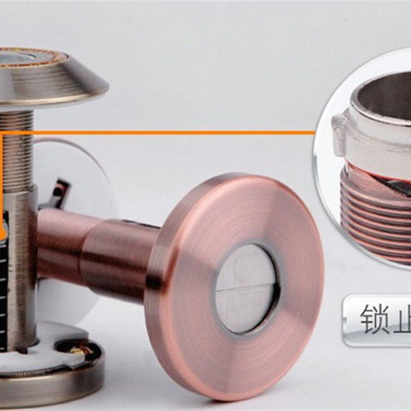 防盗门猫眼门镜防卸防撬防拧红古猫眼入户门猫眼孔径17-50mm