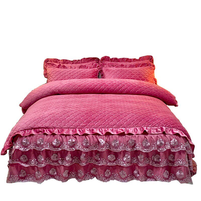 冬季水晶绒加厚被套单件珊瑚绒法兰绒双面绒加绒保暖加大双人被罩