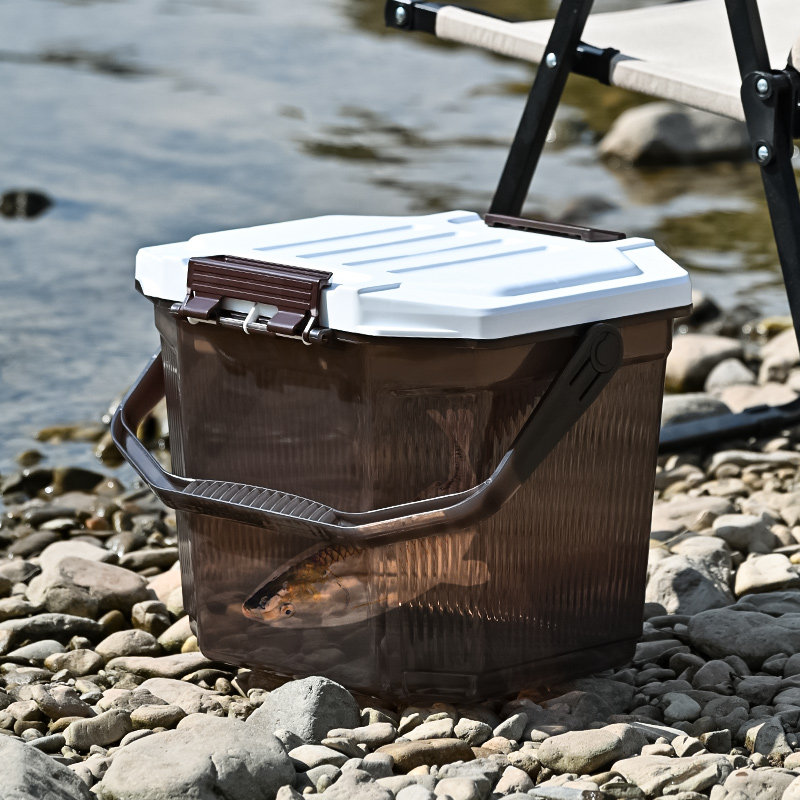 加厚钓鱼桶双层可坐2024新款多功能手提水桶长方形大有盖钓鱼凳桶,收纳整理,收纳箱,淘宝优惠券,粉丝福利购,淘宝优惠卷