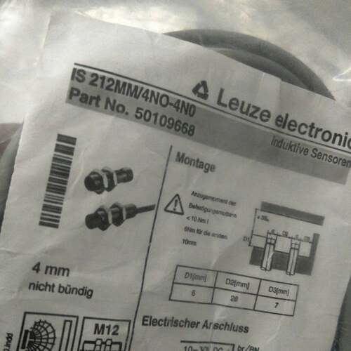 Leuze劳易测接近开关IS112MM/4NO-4E0/ISS212MM/2NC-8N0-M12