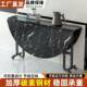客厅大圆桌多功家用吃RFH饭桌子可子叠桌小折户能型圆形餐桌折叠