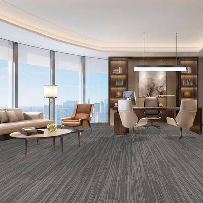 公室毯方块办拼ZZ-JD接阻隔音地毯地简约会议室写字楼商燃用地毯