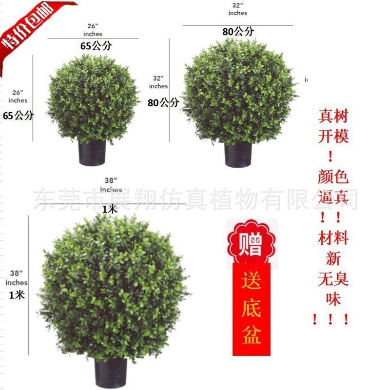 仿真黄杨木杨梅叶圣生白蒂树枝假果枝福禄桐叶室插花摆件花卉景观