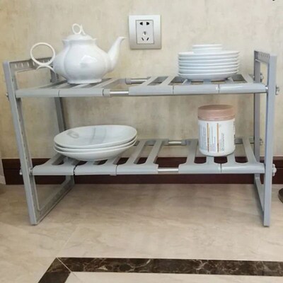 Adjustable 2Tier Under Sink with Removable Panels