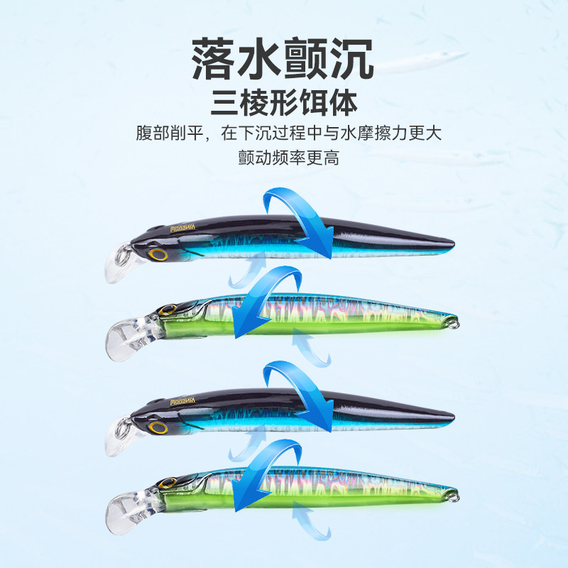 国王路亚饵无影颤沉水米诺缓沉远投全泳层翘嘴鲈鱼鳜鱼路亚假饵,户外/登山/野营/旅行用品,路亚饵,淘宝优惠券,粉丝福利购,淘宝优惠卷