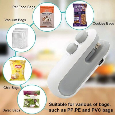 Mini Heat Bag Sealing Machine Package Sealer Bags Plastic Fo