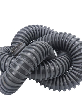 PD方筋抗压耐磨吸排管 工业吸尘管 PD螺旋管 灰色方筋塑料管