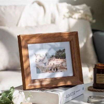 Classic Walnut Texture Picture Frame Retro Picture Frame 6