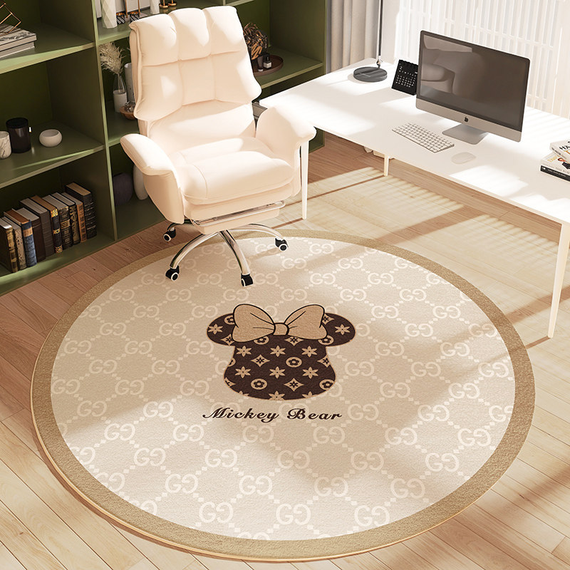 圆形地毯卧室电脑椅子地垫电竞转椅书房儿童学习书桌凳下防滑垫子,居家布艺,转椅地垫,淘宝优惠券,粉丝福利购,淘宝优惠卷