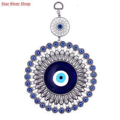 Turkish Blue Evil Eye Decor Wall Hanging Pendant Amulets Orn