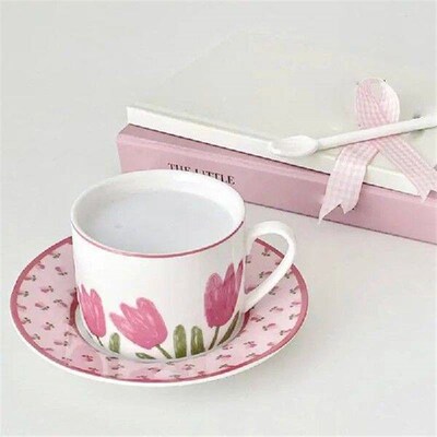 Cup & Saucer Sets Flower Mug Porcelain Tea Set Tea Cup With