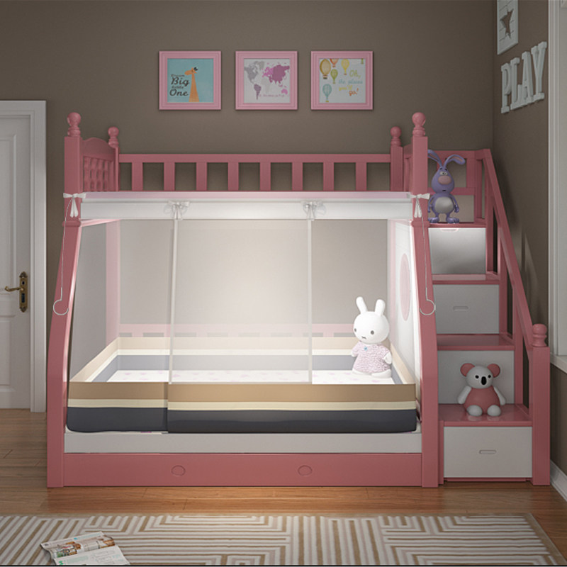 子母床蚊帐1.2m层床下铺1.5米儿童实木家用高低床梯形通用1.m,床上用品,蚊帐,淘宝优惠券,粉丝福利购,淘宝优惠卷