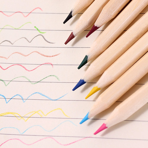 Professional 12 Color Pencil Crayon for Child Kawaii School