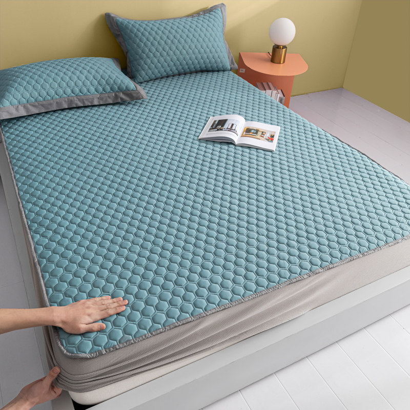 夏季类冰丝乳胶凉席三件床笠款可水洗防滑家用空调软席床垫罩,床上用品,乳胶席,淘宝优惠券,粉丝福利购,淘宝优惠卷