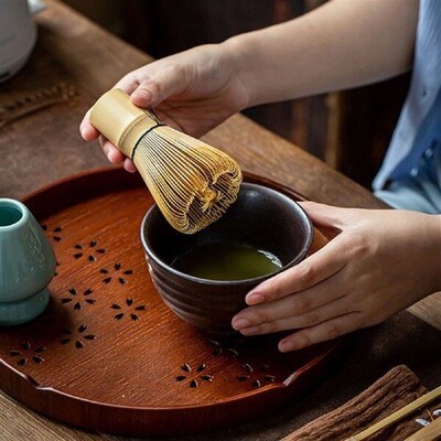 Bamboo Matcha Whisk Handmade Japanese Chasen Stirrer Brush