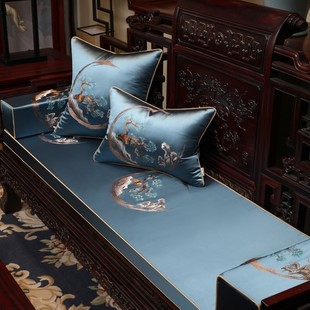 中式高档客厅红木沙发坐垫实木罗汉床垫子五件家用四季座垫