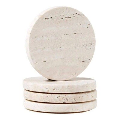 Natural Marble Coasters Placemat Vintage Combinable