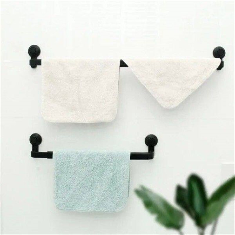 Aluminum Alloy Vacuum Suction Cup Towel Rack Non-punching