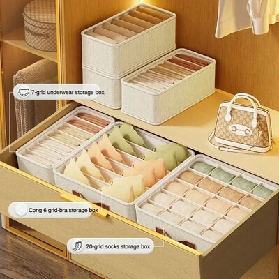Underwear Storage Box Foldable Underwear Sock Organiser Mult