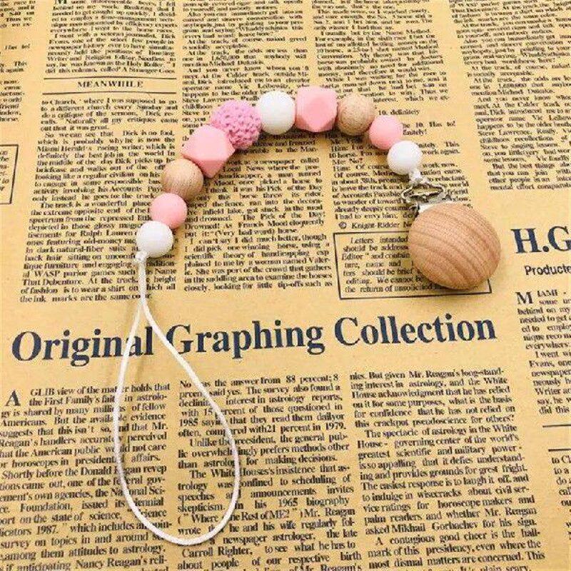 Soother Holder Food-grade Silicone Pacifier Clips Chains
