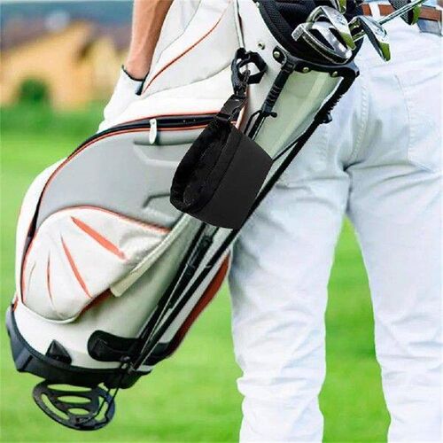 1-5Pc Golf Cleaning Bag with Detachable Clip Golf Scrub Bag