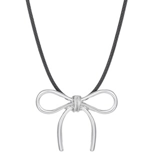 Spicy Style Bow Ligh Ins Chain Pendant Charm Girl Collarbone