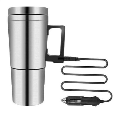 Stainless Steel Car Electric Kettle Heating Cup 300ml