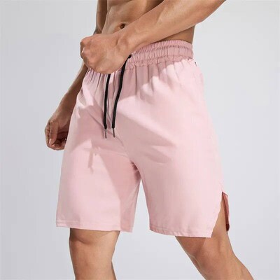 Joggers Men Short Pants Summer Quick Dry Solid Workout Polye