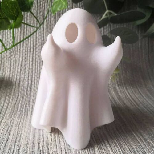 Halloween Lighted Middle Finger Ghost Figurine Illuminated M
