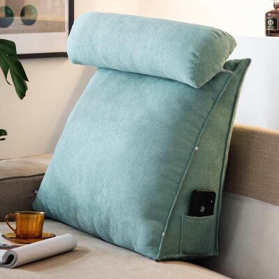 Triangle cushion, headrest, large backrest, sofa, tatami ma