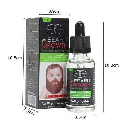 Mens Facial Hair Grow Thick Beard Growth  Essential Oil